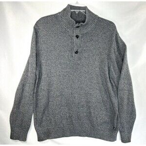 American Eagle Athletic Fit Men's 1/4 Button Zipper Sweater Sz XXL 100% Cotton
